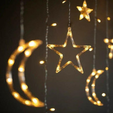 Новорічна гірлянда "Місяць та Зірка" — яскрава прикраса для вашого свята!